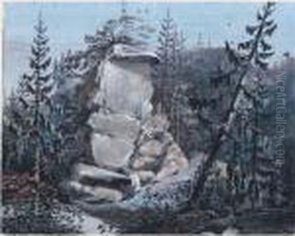 View In The Elbsandsteingebirge - view 1