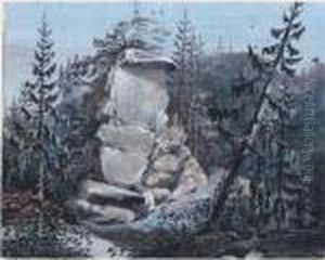 View In The Elbsandsteingebirge by Johann Christian Klengel