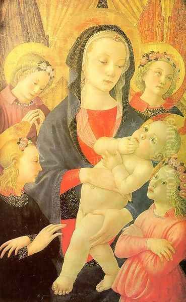 The Virgin & Child Surrounded by Four Angels - view 1