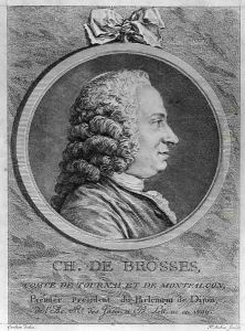 Charles de Brosses (1709-77), Count of Tournai and Montfaucon by Cochin, Charles Nicolas II