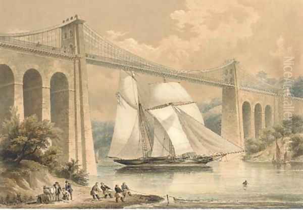 The schooner yacht Wyvern, R.Y.S., by T. Picken - view 1