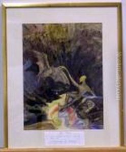 Figurkomposition. Ca (passe Partout). by Af Hilma Klint