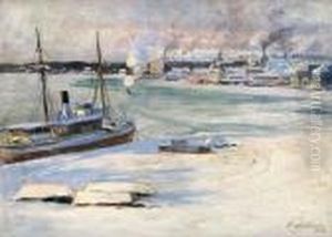 Vy Mot Kungsholmen Fran Riddarholmen by Af Hilma Klint