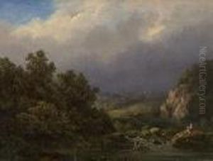 Landschaft Mit Angler Landschaft Mit Angler