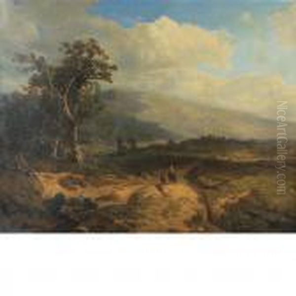 Rider In Anextensive Landscape - view 1