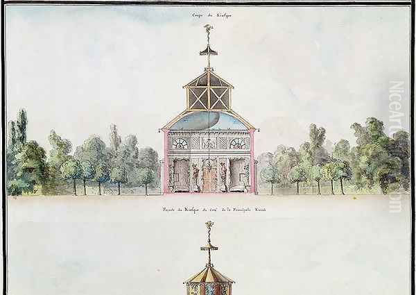 Cross-section of a kiosk, from 'Atlas du Comte du Nord', 1784 - view 1