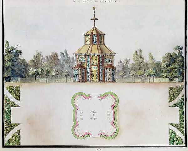 View of a kiosk, from 'Atlas du Comte du Nord', 1784 (2) - view 1