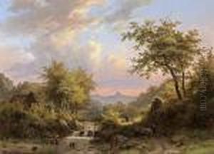Figures In A Mountainous Landscape Figures In A Mountainous Landscape