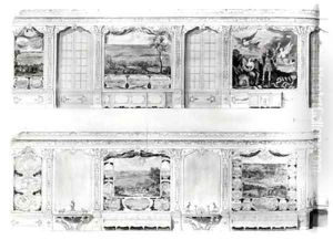 Plan and Elevation of the Galerie du Petit Chateau de Chantilly 2