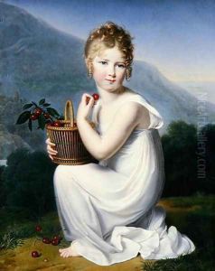 Young Girl Eating Cherries by Jeanne-Elisabeth Chaudet