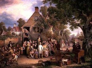 A Village Auction by Edwin Cockburn