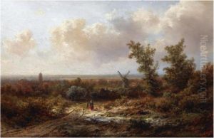 Figures In A Panoramic Landscape