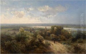 A View Of The River Rhine Near Arnhem