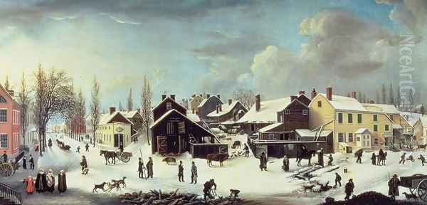 Winter Scene in Brooklyn c.1817 - view 1