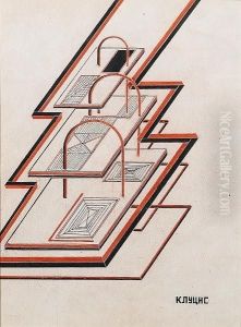 Untitled Composition, Ii by Gustav Gustavovich Kluzis