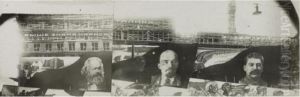 Monumental Display For The Hotel Mossovet (later The Moscow Hotel, Now Destroyed) by Gustav Gustavovich Kluzis