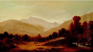Mountain Landscape In Autumn by Charles Wilson Knapp