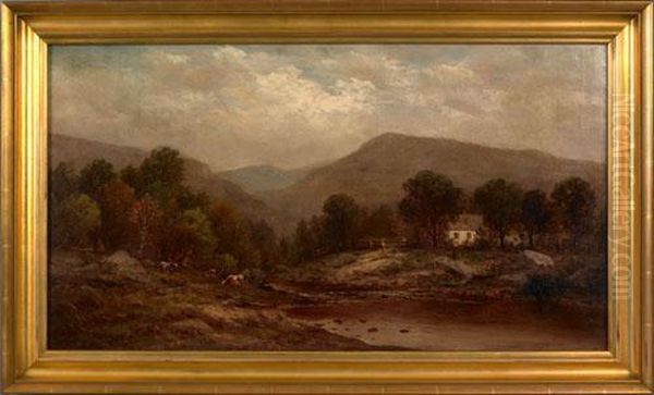 Landscape With River And Cottage - view 1