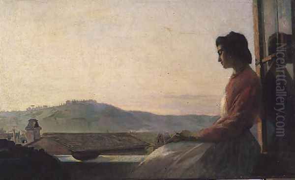 Giovannina Sitting on a Window Sill - view 1