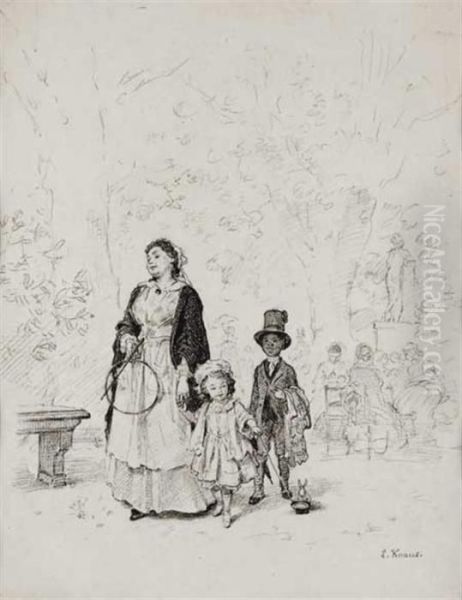 La Promenade Aux Tuileries - view 1