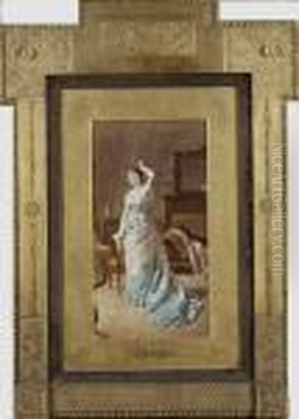 Woman Disrobing - view 1