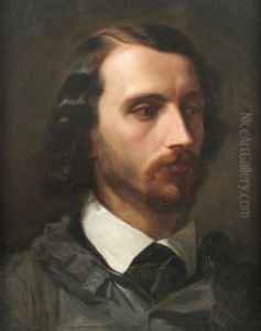 Portrait Eines Bartigen Jungen Mannes