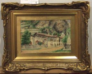 Vardshuset I Brixen, Tyrolen by Ludwig Knaus