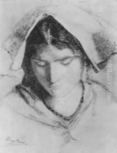 Junge Romerin by Ludwig Knaus