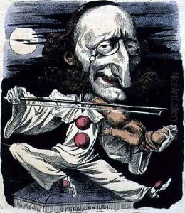 Caricature of Jacques Offenbach (1819-80) from 'Le Hanneton', 24th October 1867