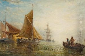 Fishing Boats At Sea Fishing Boats At Sea