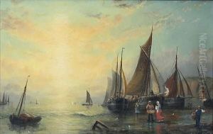 Fisherfolk On The Shore