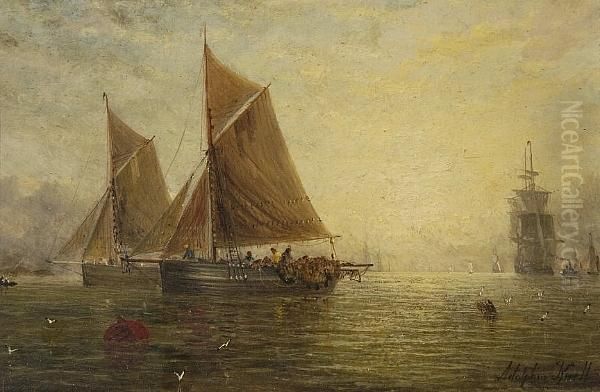 Fishing Boats At Sunrise - view 1