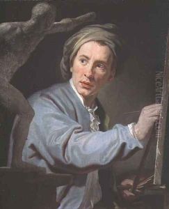 Portrait of David Allan (1744-96) 1774 by Domenico Corvi