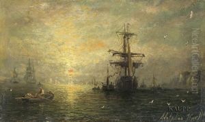 Marinestuck In Abendstimmung.