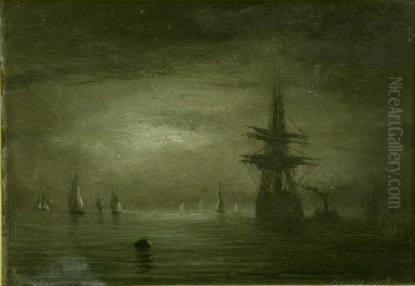 Calm Sea At Night - view 1
