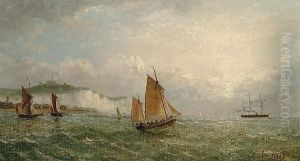 Ships Off Dover by Adolphus Knell