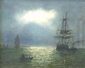 Shipping By Moonlight by Adolphus Knell