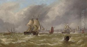 A Fresh Breeze Off Portsmouth Harbour by William Adolphu Knell