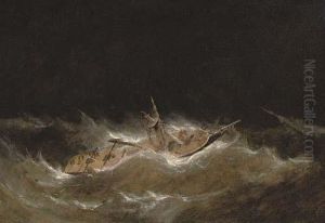 Riding Out The Gale by William Adolphu Knell