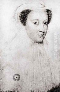 Mary, Queen of Scots (1542-87) in white mourning, 1560 by Francois Clouet