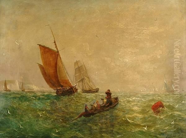 Shipping In The Channel Off The Seven Sisters - view 1