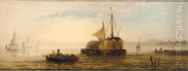 Hay Barge; Shipping By Moonlight - view 1