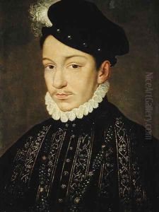Portrait of Charles IX (1550-74) 1560-72 by Francois Clouet