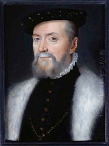 Portrait of Anne de Montmorency (1493-1567) Constable and Marshal of France, late 16th century by Francois Clouet