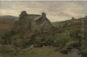 A Welsh Farm Among The Hills by John William Buxton Knight