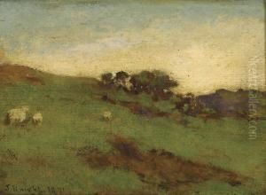 Landscape With Sheep by Joseph Knight