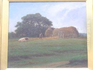 Pitching The Hay by Joseph Knight