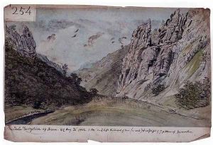 Dovedale, Derbyshire Up Stream by Dr. William Crotch