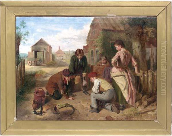 The Game Of Marbles by William Henry Knight