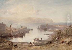 Eyemouth Harbour by Edmund Thornton Crawford